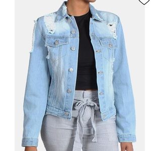 Love Tree Distressed Denim/Jean Jacket
